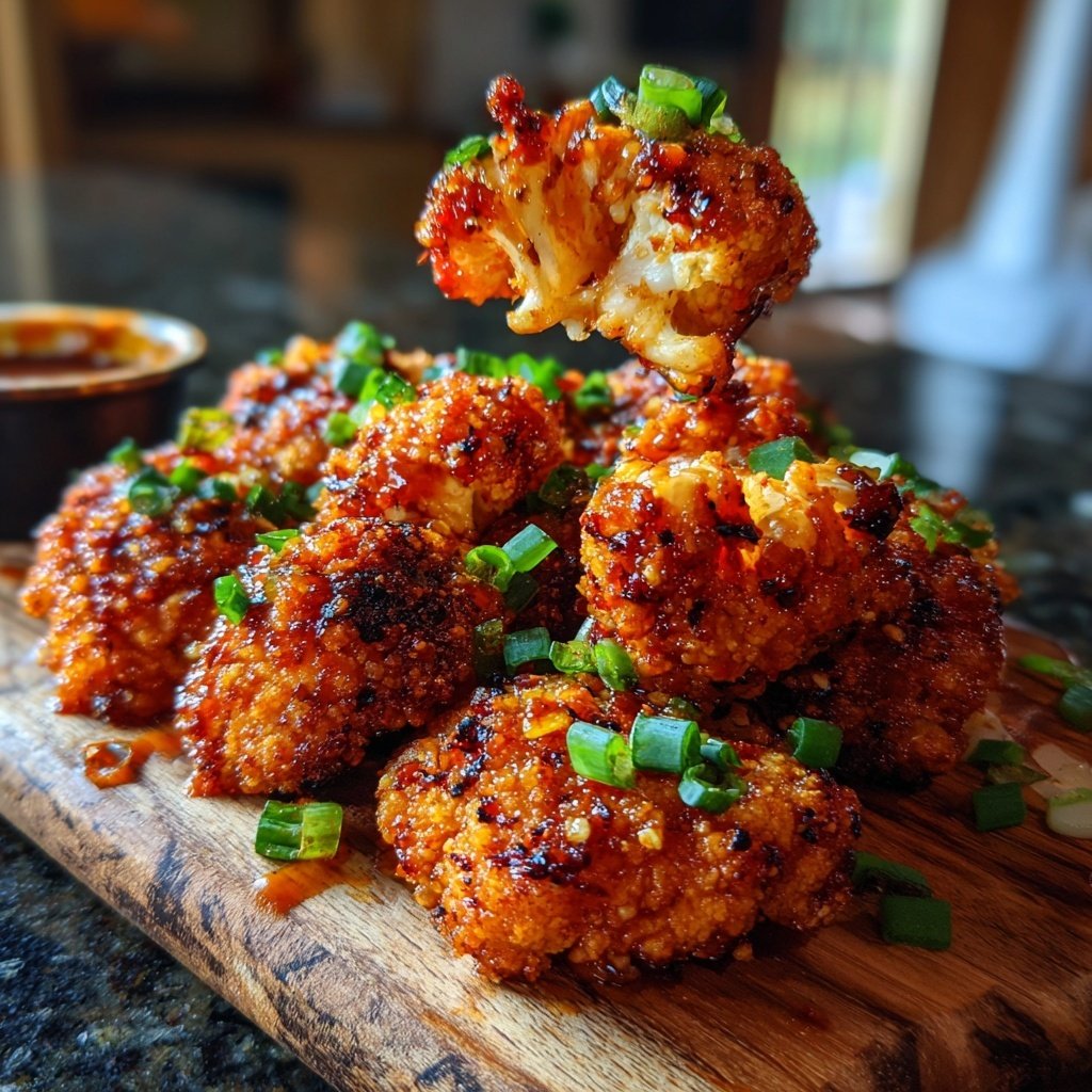 Spicy Buffalo Cauliflower Bites