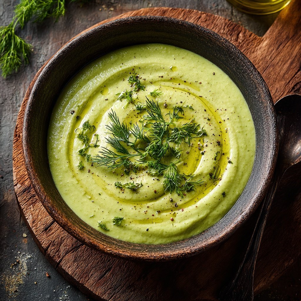 Chilled Cucumber Avocado Soup