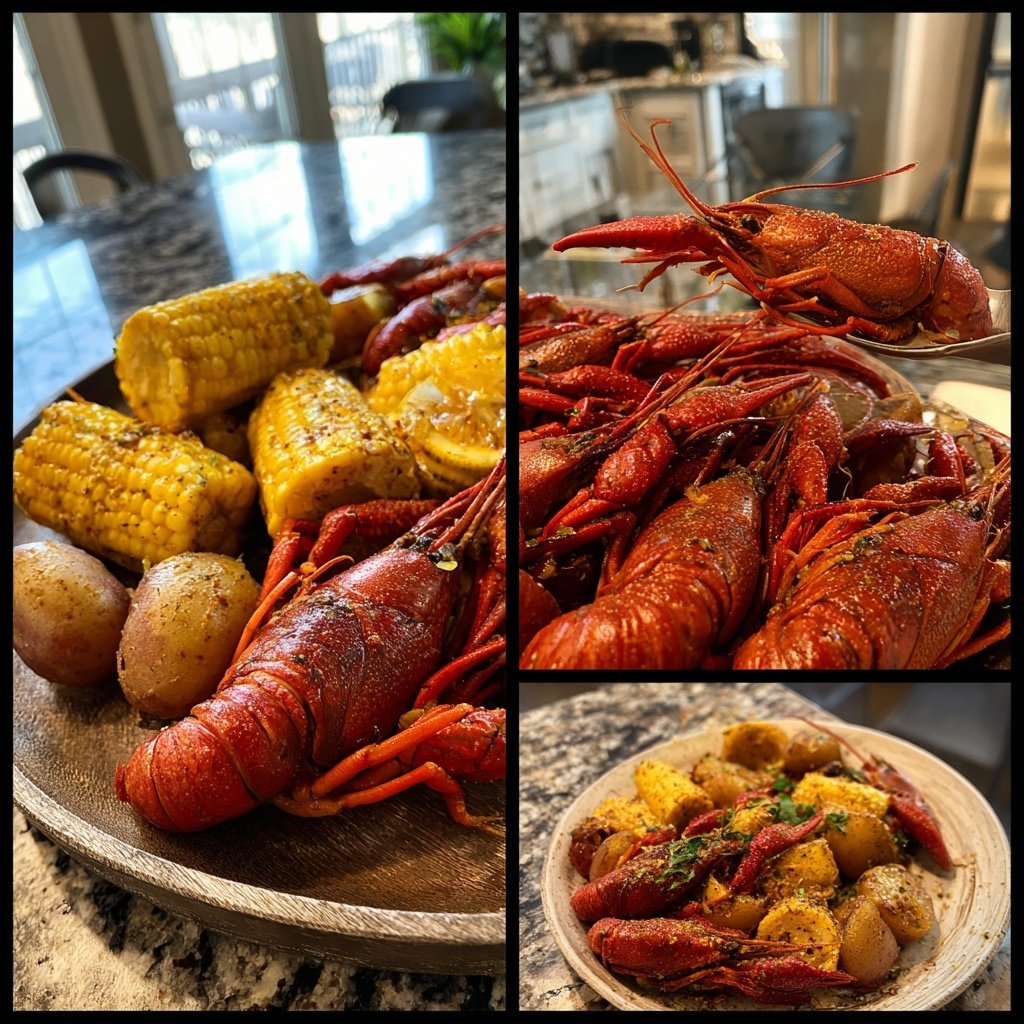 New Orleans-style Crawfish Platters