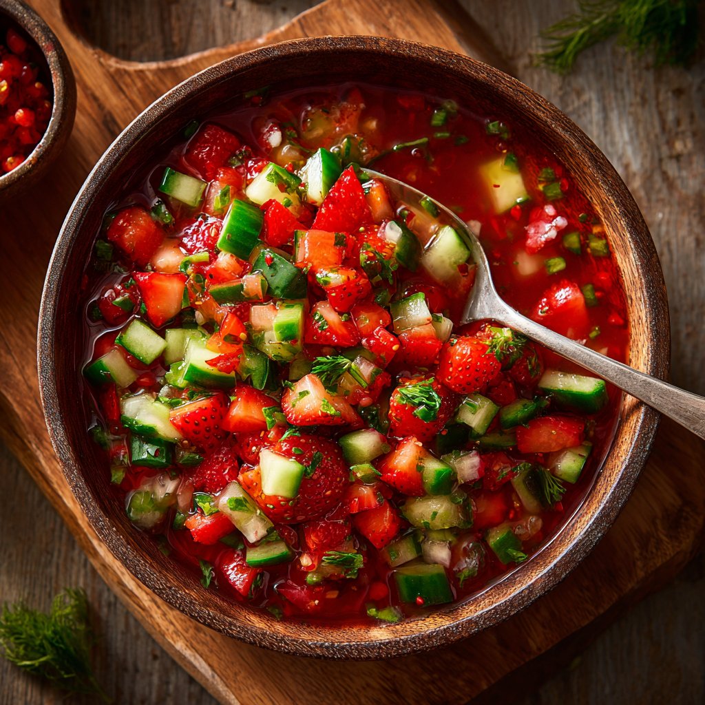 Spring Strawberry-Cucumber Salsa