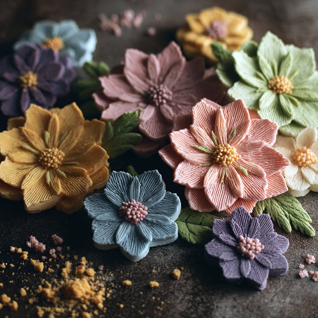 Decorative Fondant Flower Techniques