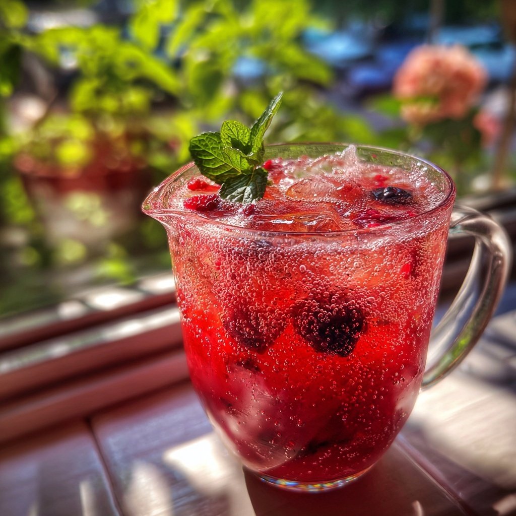 Berry-Infused Lemonade Sparkler