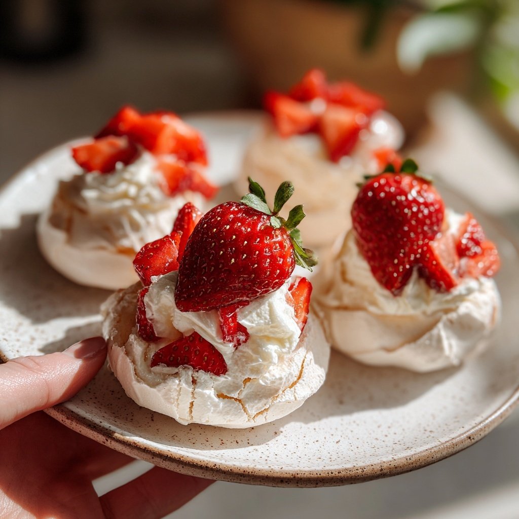 Mini Strawberry Pavlova Treats