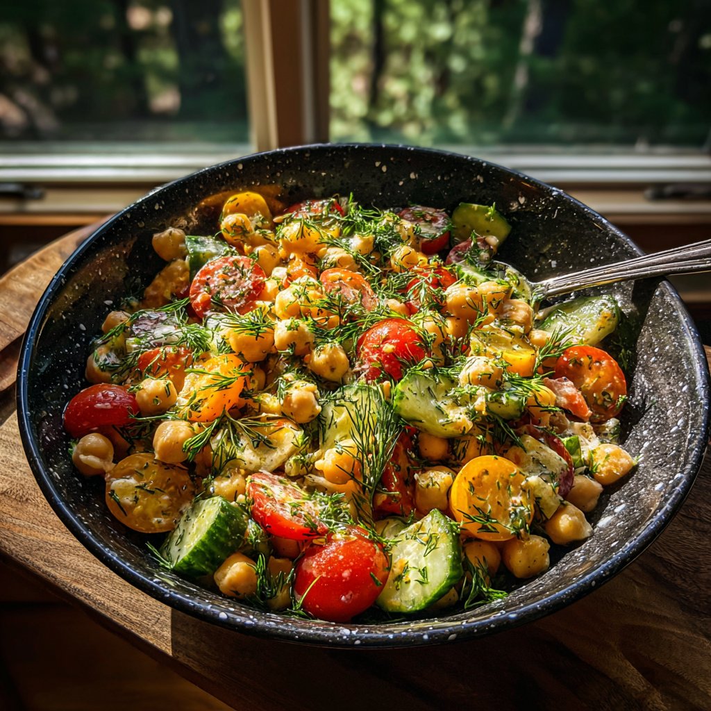 Chickpea Salad with Dill